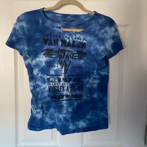 EVH crop concert tee